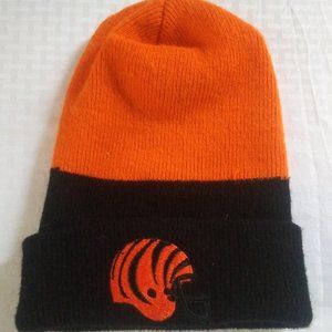 Vintage Cincinnati Bengals Knit Hat Skull  Cap